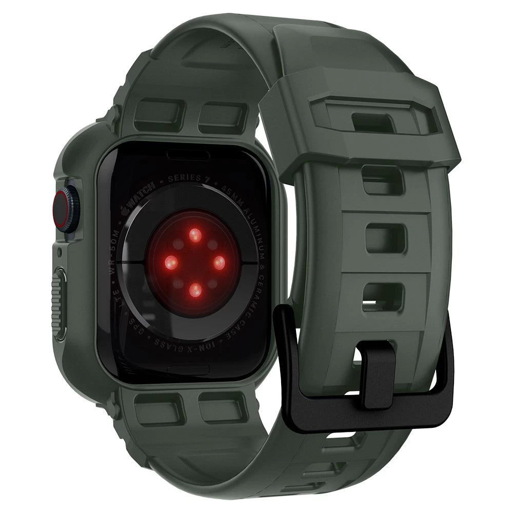Apple Watch 9 siksniņa zaļš SPIGEN RUGGED ARMOR ”PRO” (44/45mm)