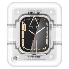 Apple Watch 9 näytönsuojalasi  SPIGEN PROFLEX EZ-FIT (45mm) 2-pack