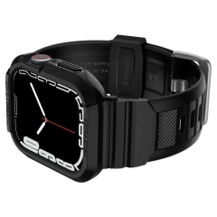 Apple Watch 9 siksniņa melns SPIGEN RUGGED ARMOR ”PRO” (44/45mm)