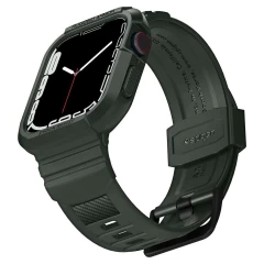 Apple Watch 9 siksniņa zaļš SPIGEN RUGGED ARMOR ”PRO” (44/45mm)