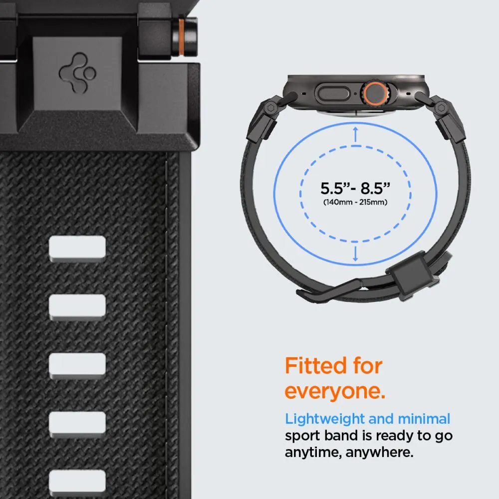 Apple Watch Ultra 2 / 3 skal, fodral svart SPIGEN DURAPRO ARMOR ULTRA (49 MM)