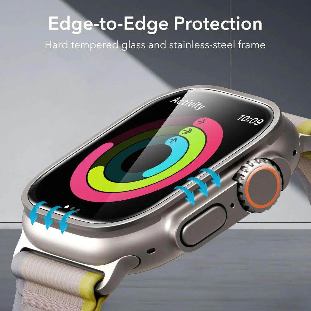 Apple Watch Ultra 2 / 3 apsauginis stiklas  ESR ARMORITE TEMPERED GLASS 2-PACK (49 MM)