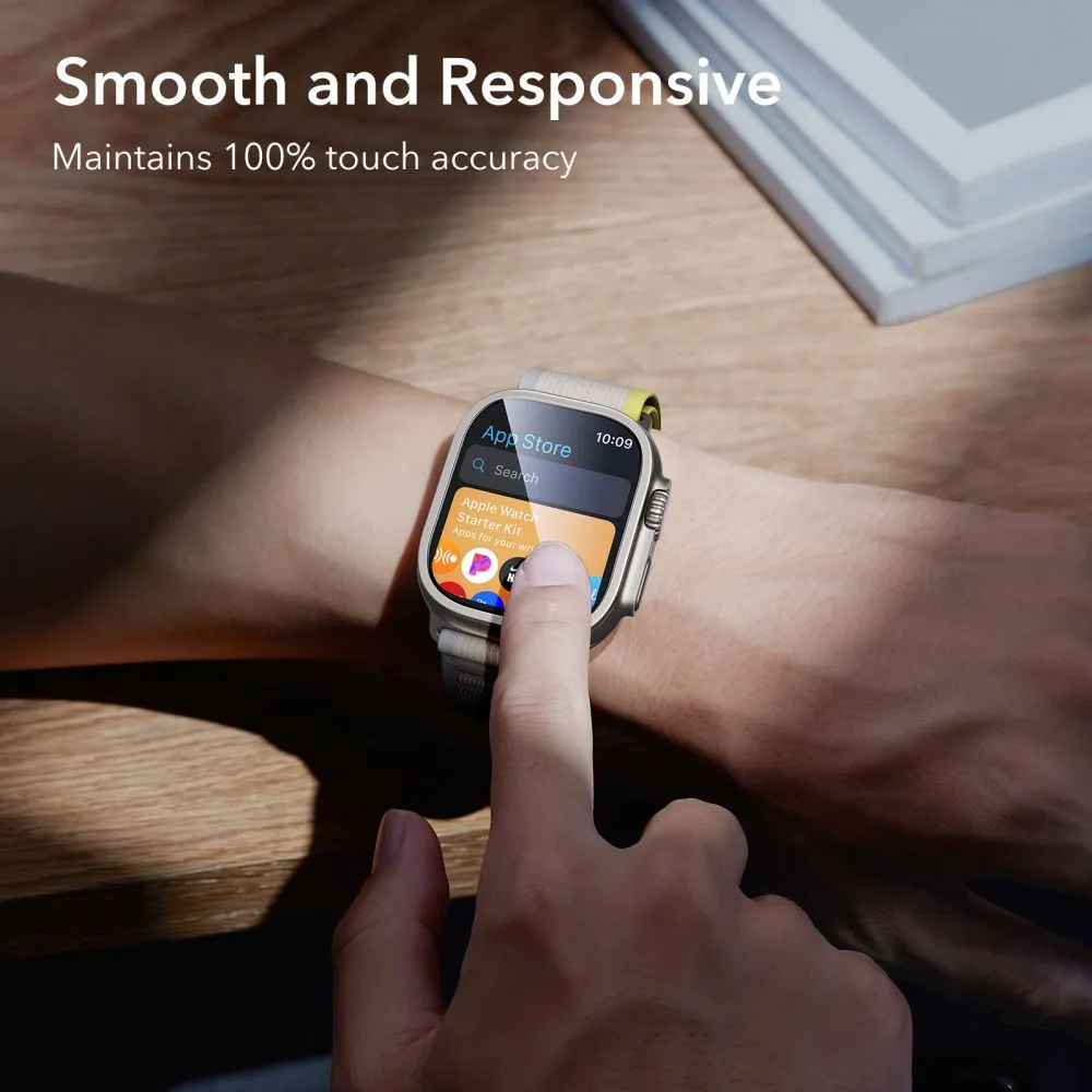 Apple Watch Ultra 2 / 3 apsauginis stiklas  ESR ARMORITE TEMPERED GLASS 2-PACK (49 MM)