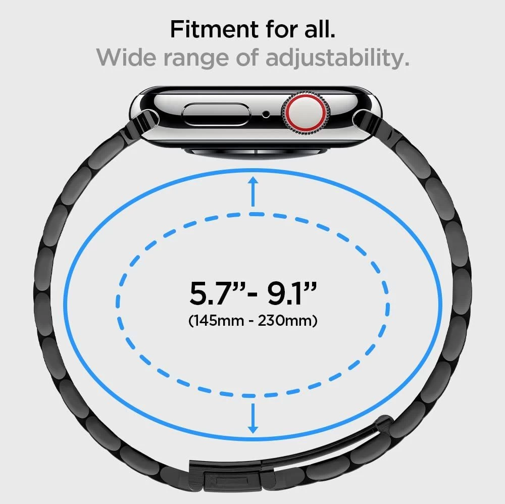 Apple Watch Ultra 2 / 3 Viedpulksteņu siksniņas melns SPIGEN Modern Fit Band (49mm)