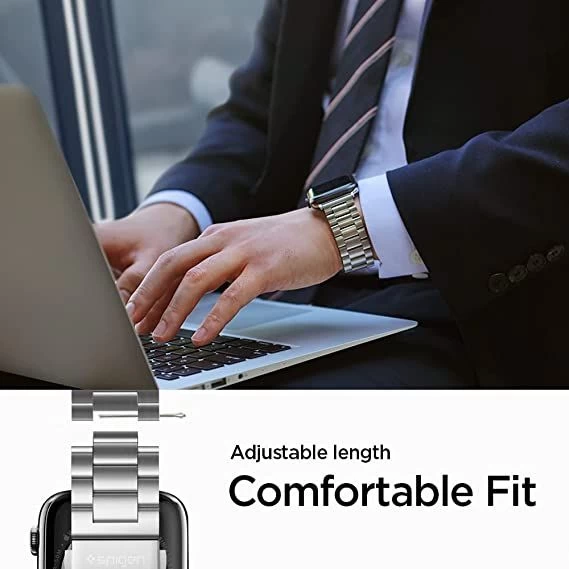 Apple Watch Ultra 2 / 3 Viedpulksteņu siksniņas sudraba SPIGEN MODERN FIT BAND (49mm)