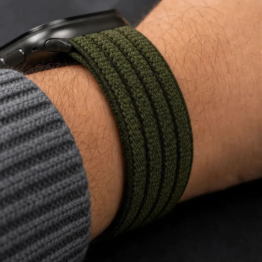 Apple Watch Ultra 2 / 3 Viedpulksteņu siksniņas zaļš TECH-PROTECT NYLON SPORT (49 mm)