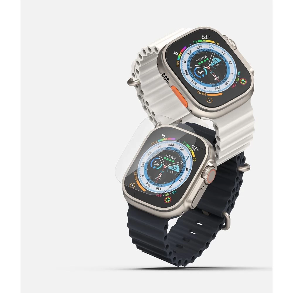 Apple Watch Ultra 2 / 3 apsauginis stiklas  RINGKE ID FC (49mm) (4-pack)
