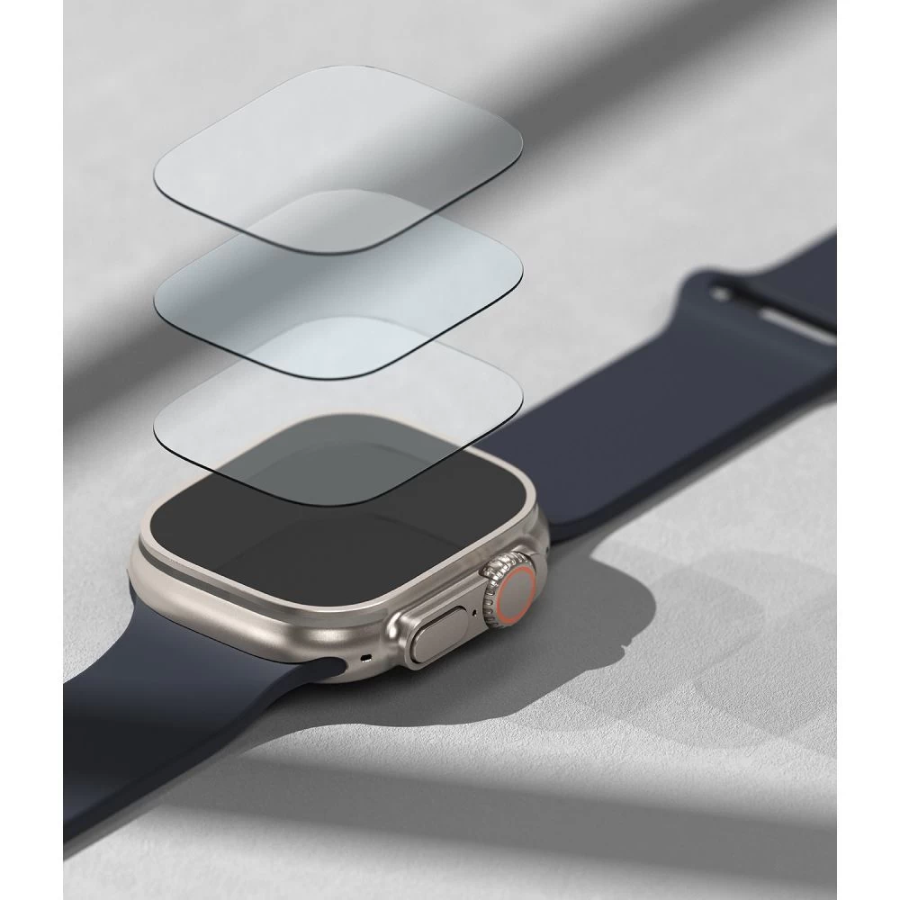 Apple Watch Ultra 2 / 3 apsauginis stiklas  RINGKE ID FC (49mm) (4-pack)
