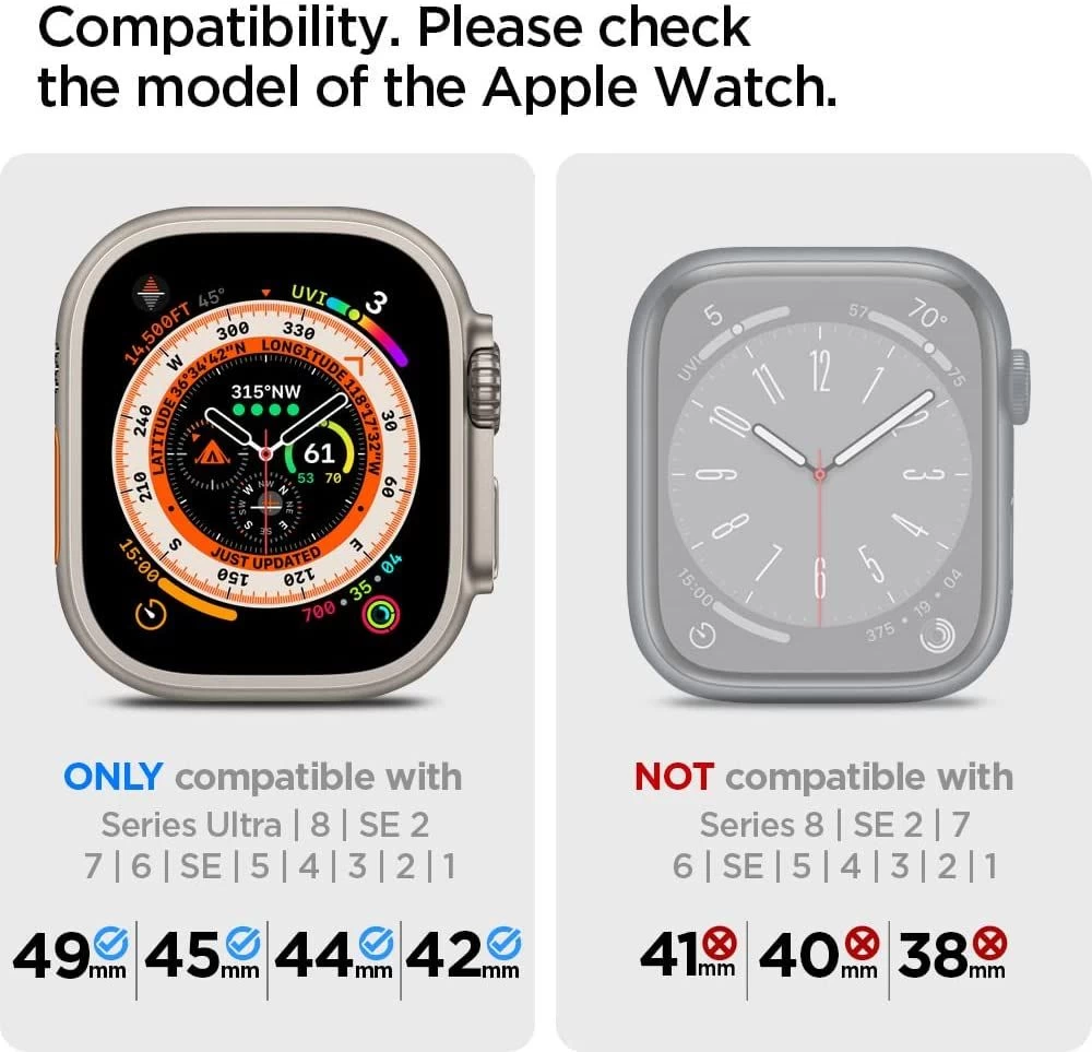 Apple Watch Ultra 2 / 3 skal, fodral  SPIGEN FIT LITE ULTRA (49mm)