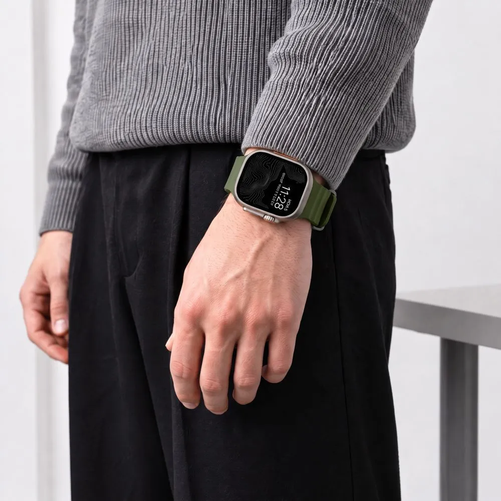 Apple Watch Ultra 2 / 3 Viedpulksteņu siksniņas zaļš TECH-PROTECT MOTION (49 MM)