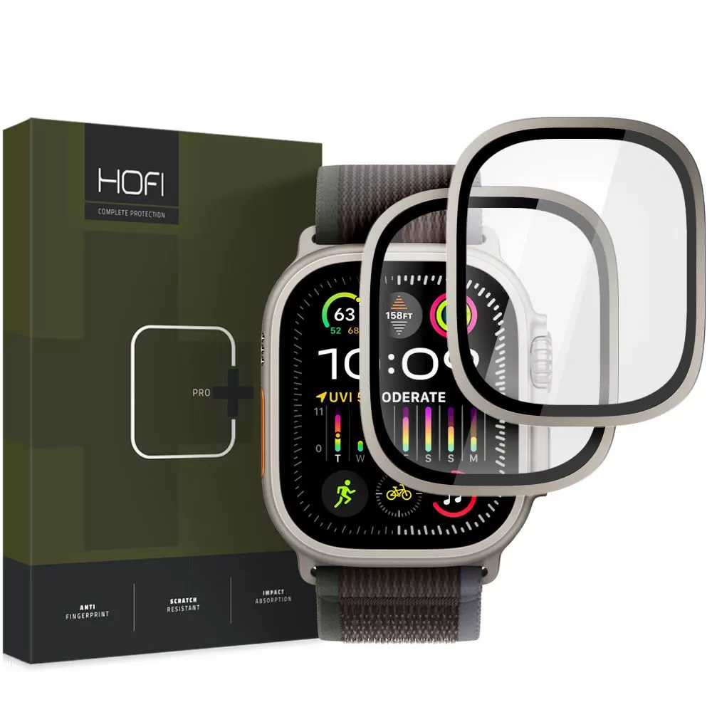 Apple Watch Ultra 2 / 3 apsauginis stiklas  HOFI GLASS RING 2-PACK (49 MM)