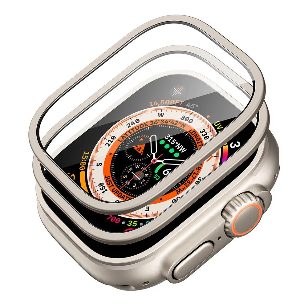 Apple Watch Ultra 2 / 3 apsauginis stiklas  ESR ARMORITE TEMPERED GLASS 2-PACK (49 MM)