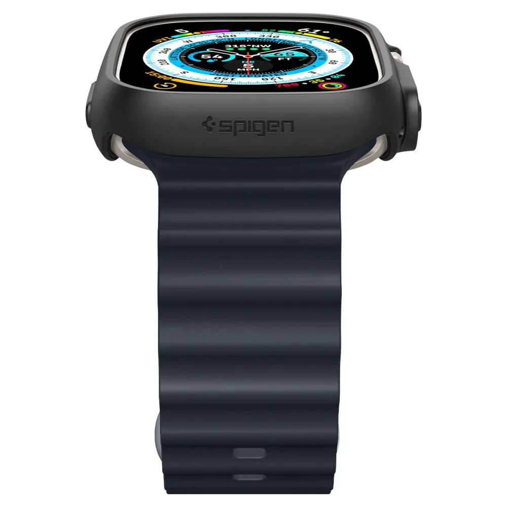 Apple Watch Ultra 2 / 3 suojakuori, suojakotelo musta SPIGEN THIN FIT (49 MM)