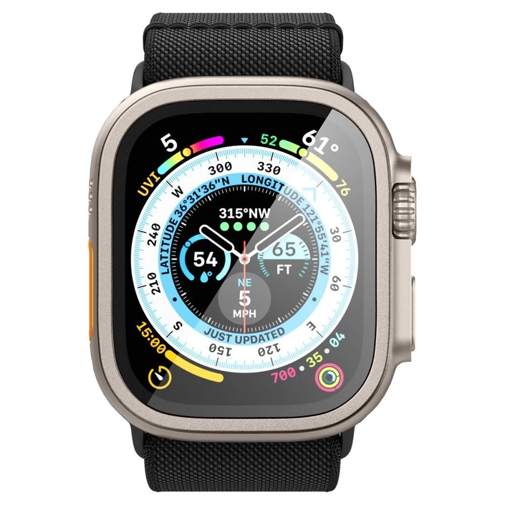 Apple Watch Ultra 2 / 3 apsauginis stiklas  SPIGEN GLAS.TR SLIM PRO (49 mm)