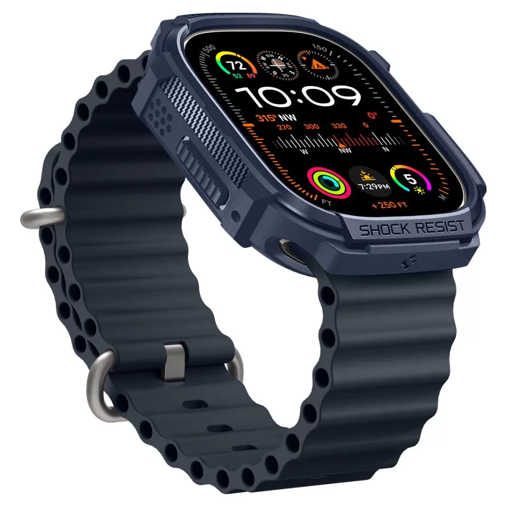 Apple Watch Ultra 2 / 3 vāciņš zils SPIGEN RUGGED ARMOR (49 MM)
