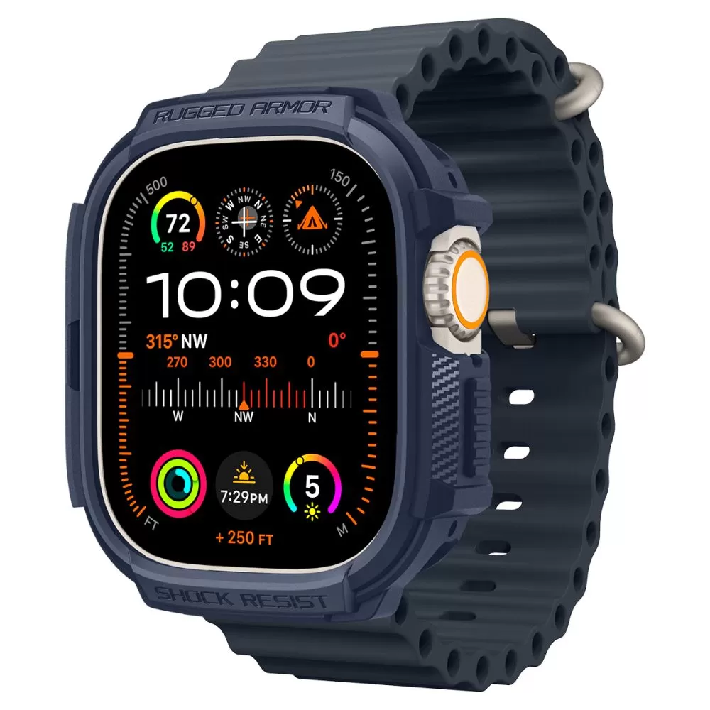 Apple Watch Ultra 2 / 3 vāciņš zils SPIGEN RUGGED ARMOR (49 MM)