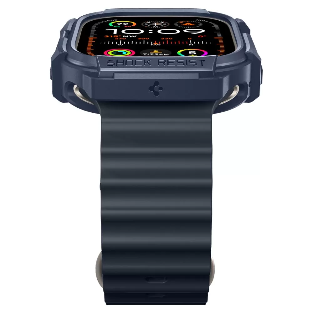 Apple Watch Ultra 2 / 3 vāciņš zils SPIGEN RUGGED ARMOR (49 MM)