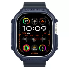 Apple Watch Ultra 2 / 3 vāciņš zils SPIGEN RUGGED ARMOR (49 MM)