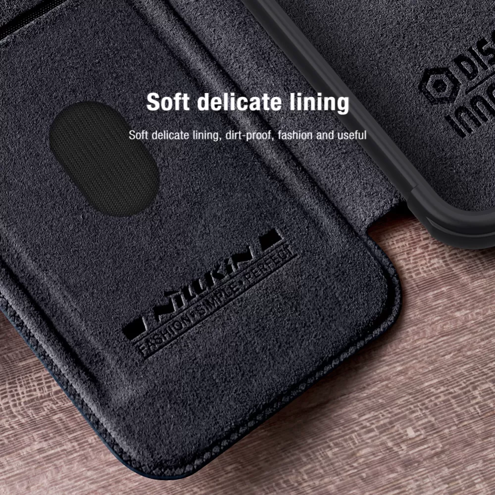 Samsung Galaxy S23 FE case brown NILLKIN QIN PRO LEATHER