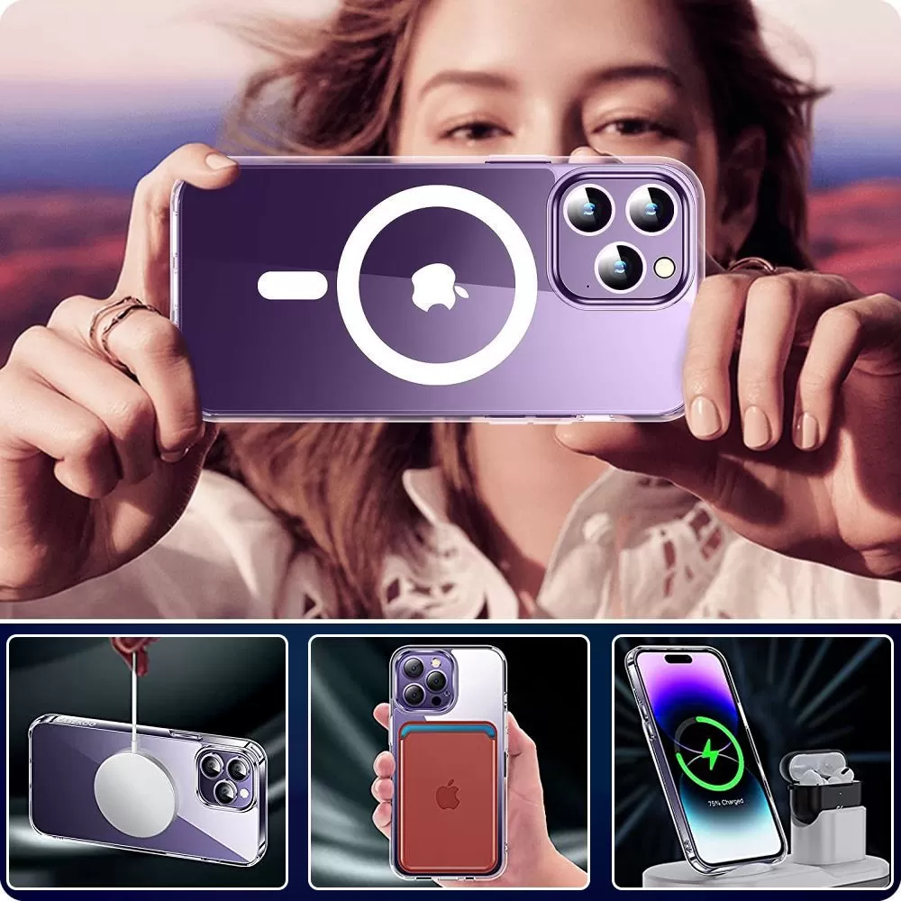 Samsung Galaxy S23 FE case transparent TECH-PROTECT FLEXAIR HYBRID MAGSAFE