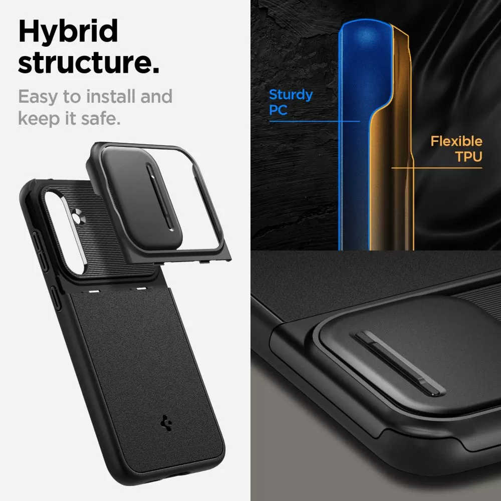 Samsung Galaxy S23 FE case black SPIGEN OPTIK ARMOR