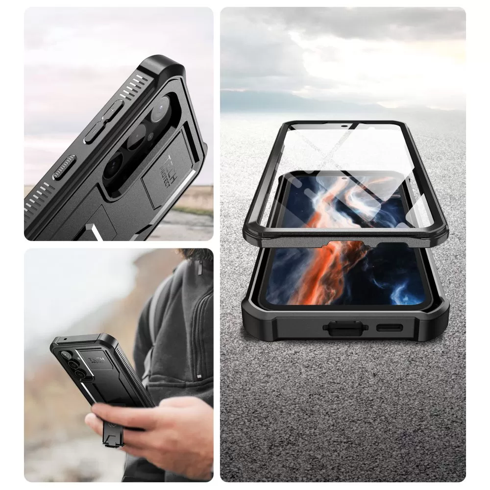 Samsung Galaxy S23 FE case black TECH-PROTECT KEVLAR PRO