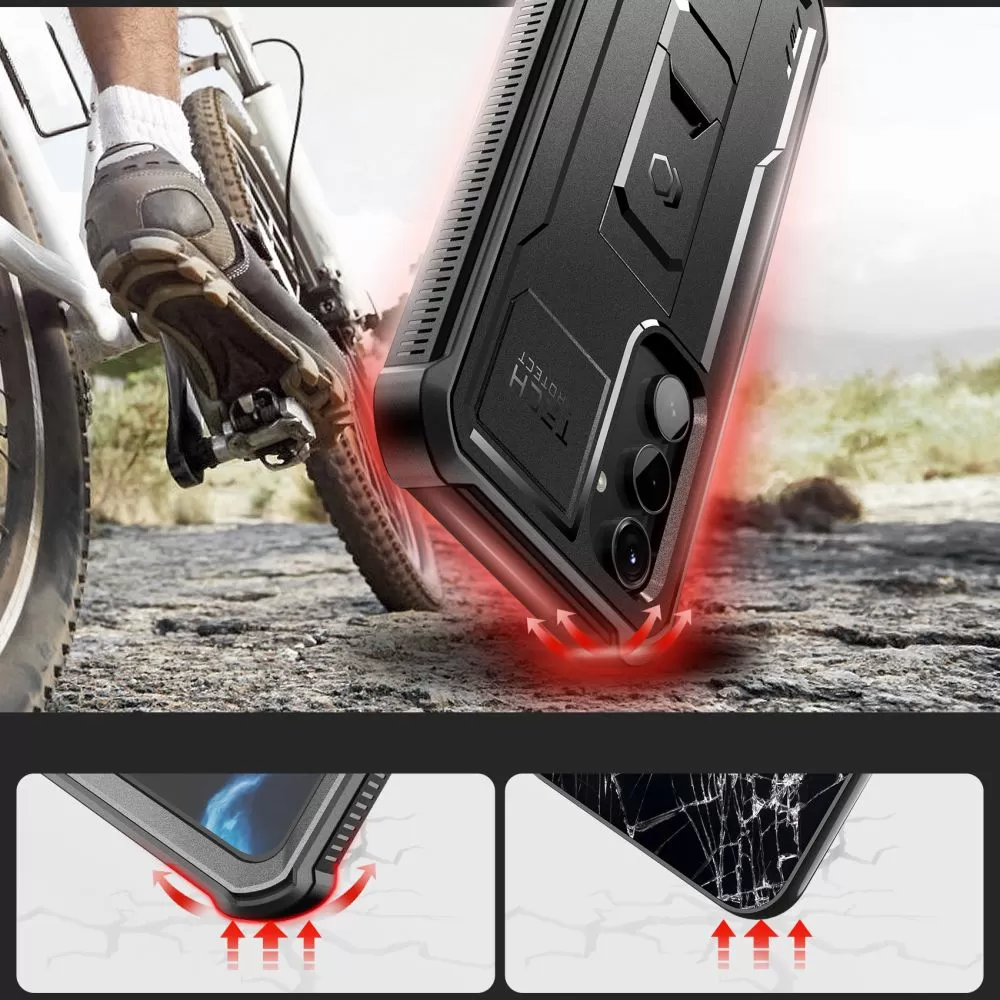Samsung Galaxy S23 FE case black TECH-PROTECT KEVLAR PRO
