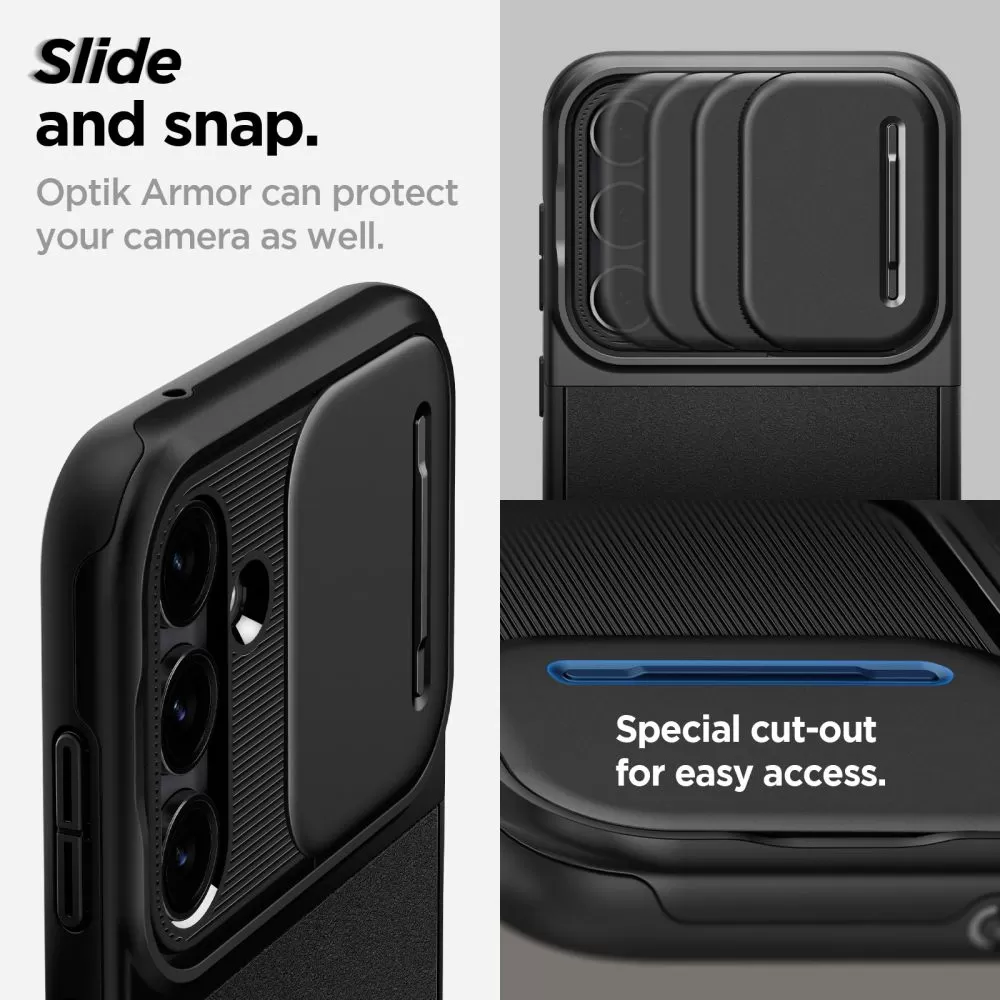 Samsung Galaxy S23 FE case green SPIGEN OPTIK ARMOR
