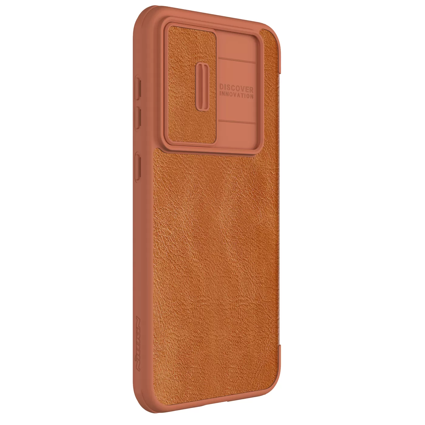 Samsung Galaxy S23 FE case brown NILLKIN QIN PRO LEATHER