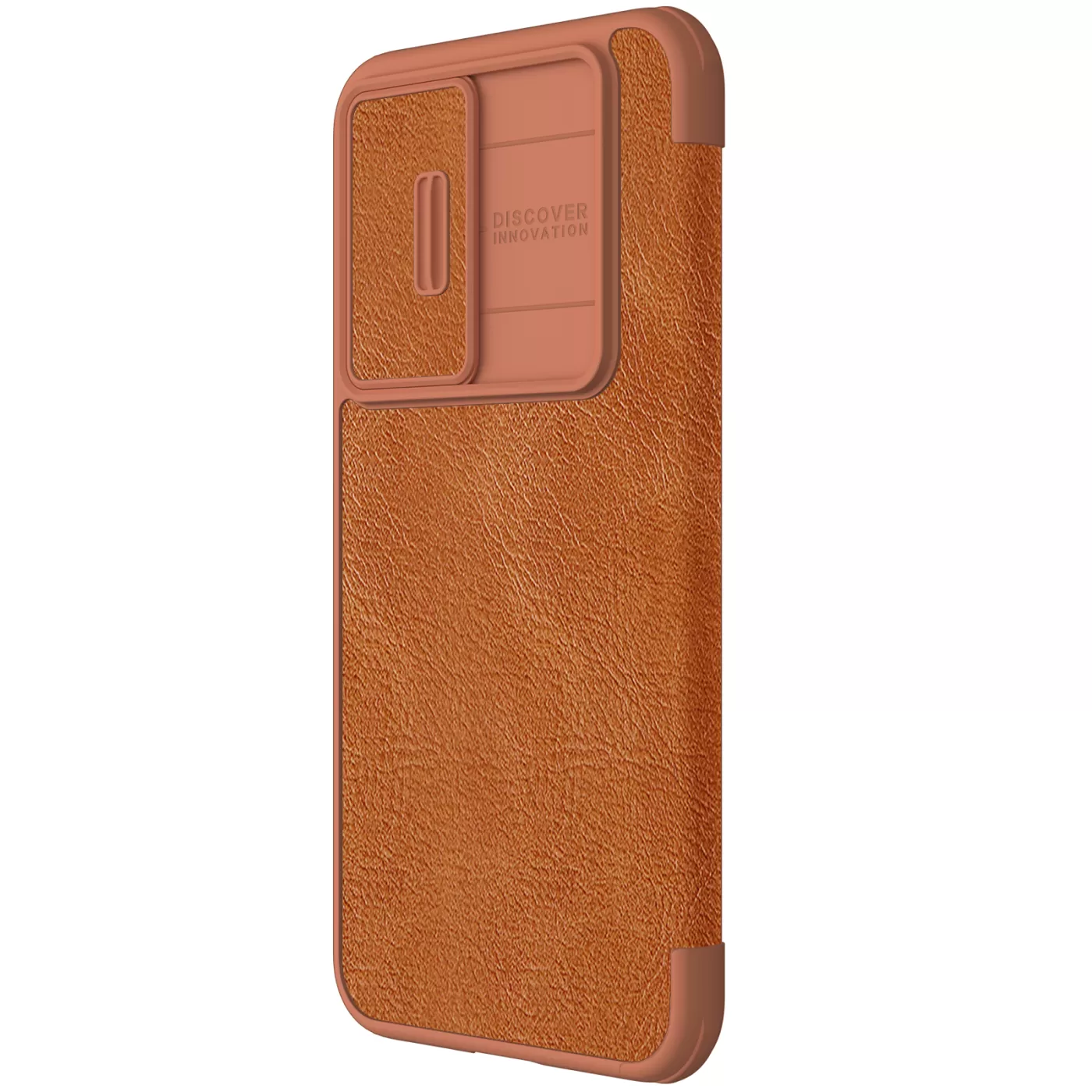Samsung Galaxy S23 FE case brown NILLKIN QIN PRO LEATHER