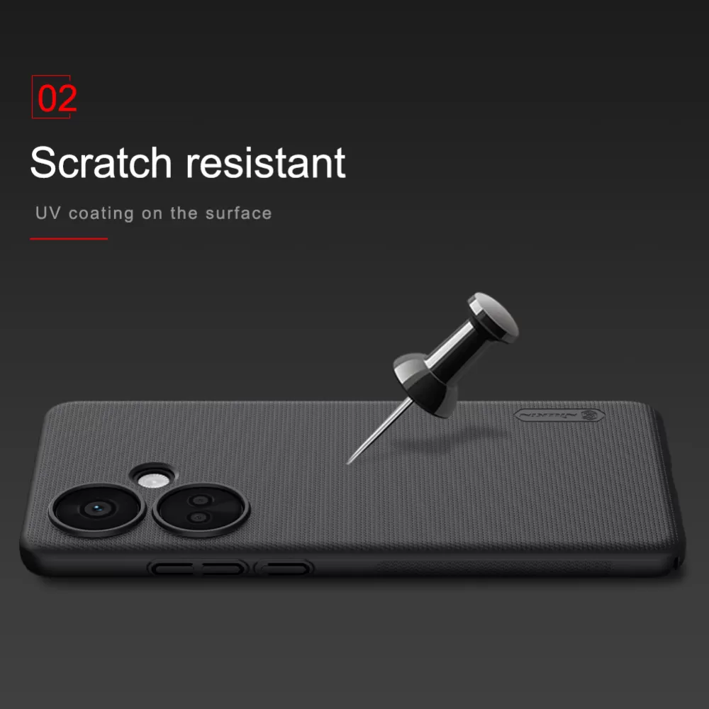 OnePlus Nord CE 3 5G vāciņš balts NILLKIN SUPER FROSTED SHIELD CE3