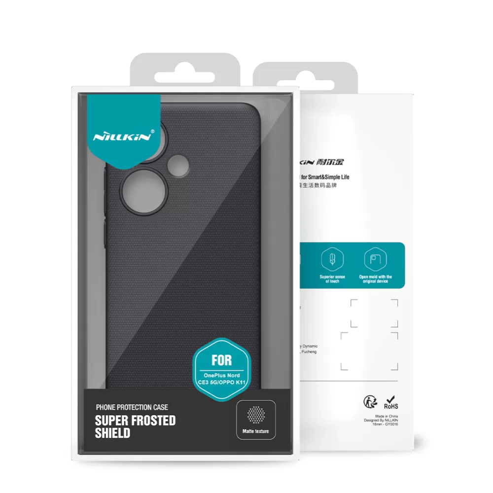 OnePlus Nord CE 3 5G vāciņš balts NILLKIN SUPER FROSTED SHIELD CE3
