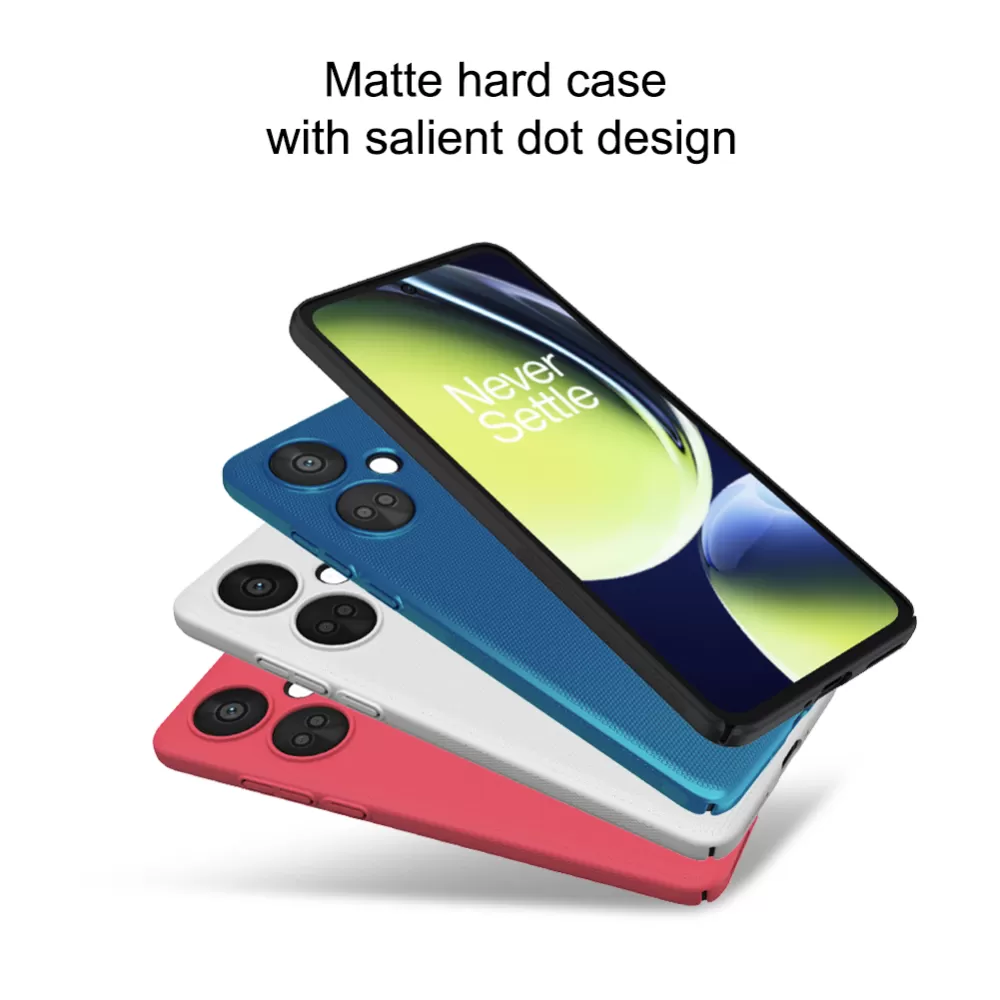 OnePlus Nord CE 3 5G skal röd NILLKIN SUPER FROSTED SHIELD CE3