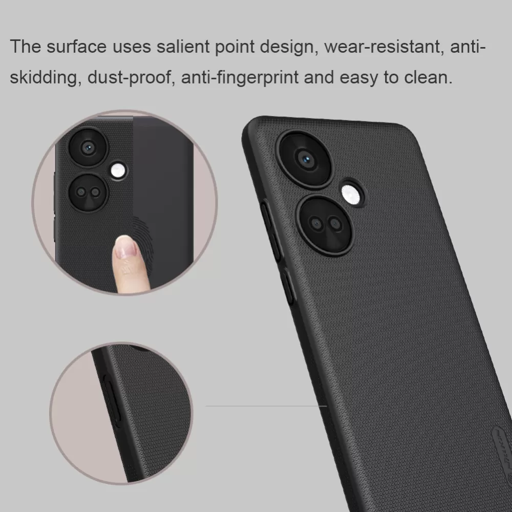 OnePlus Nord CE 3 5G skal röd NILLKIN SUPER FROSTED SHIELD CE3