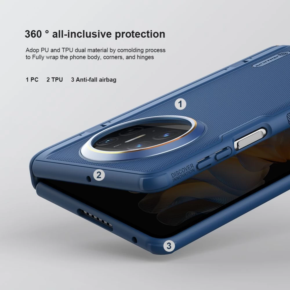 Huawei Mate X3 dėklas mėlyna NILLKIN SUPER FROSTED SHIELD
