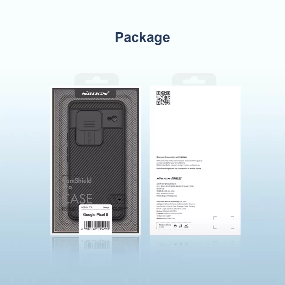 Google Pixel 8 suojakuori musta NILLKIN CAMSHIELD PRO