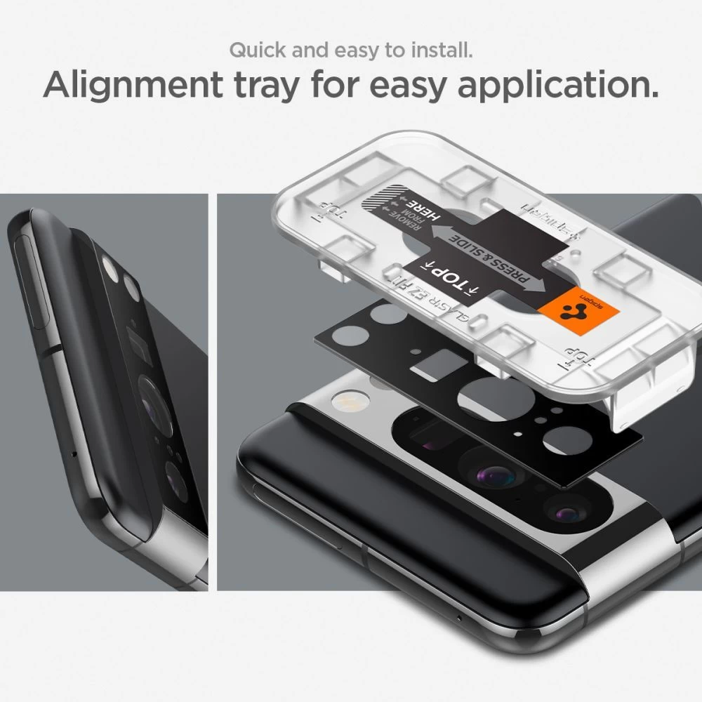 Google Pixel 8 Pro aizsargstikls  SPIGEN OPTIK.TR ”EZ FIT” CAMERA PROTECTOR 2-PACK
