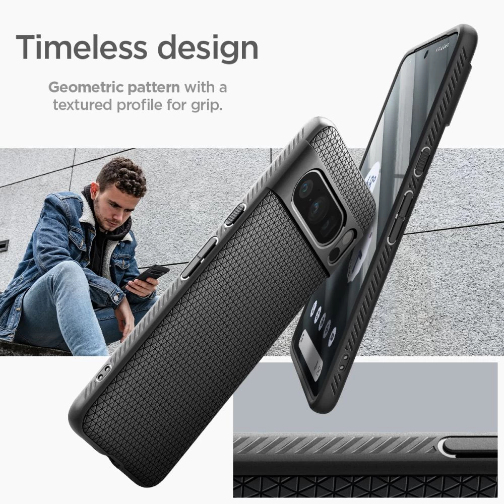 Google Pixel 8 Pro case black SPIGEN LIQUID AIR
