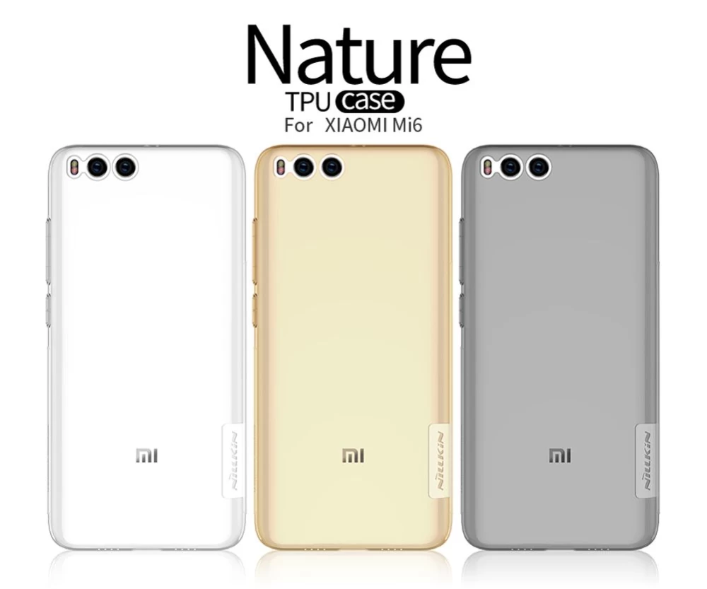 Xiaomi Mi 6 vāciņš caurspīdīgs brūns TPU  Mi6
