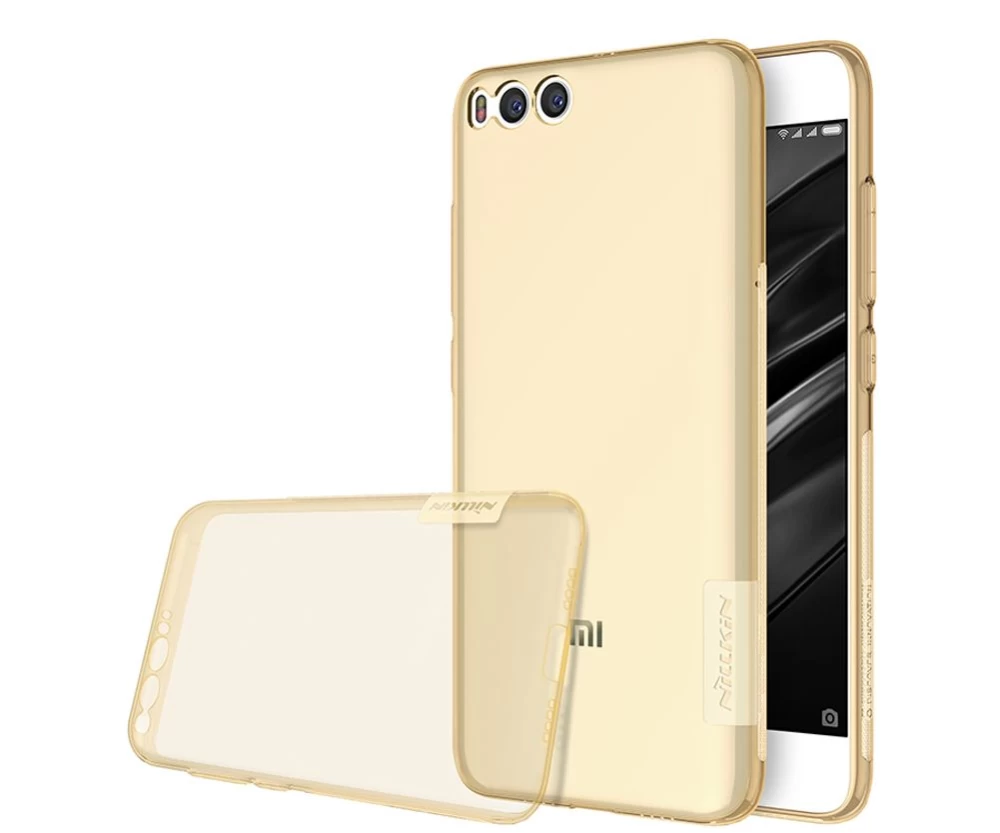 Xiaomi Mi 6 vāciņš caurspīdīgs brūns TPU  Mi6