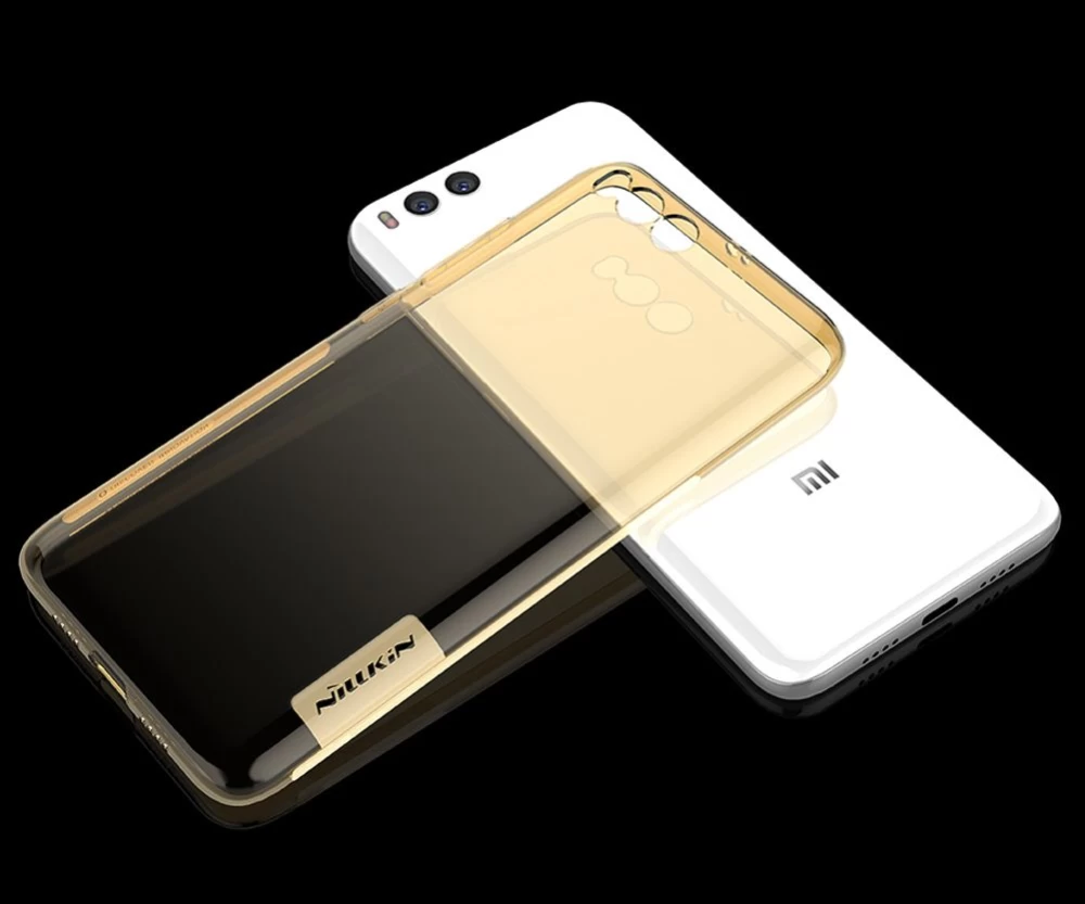 Xiaomi Mi 6 vāciņš caurspīdīgs brūns TPU  Mi6