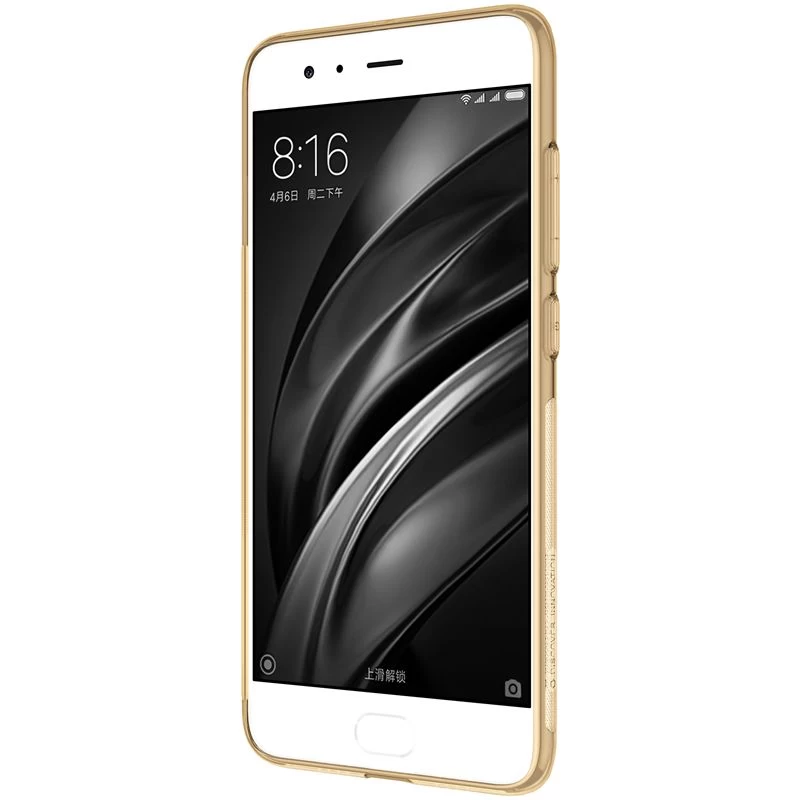 Xiaomi Mi 6 vāciņš caurspīdīgs brūns TPU  Mi6