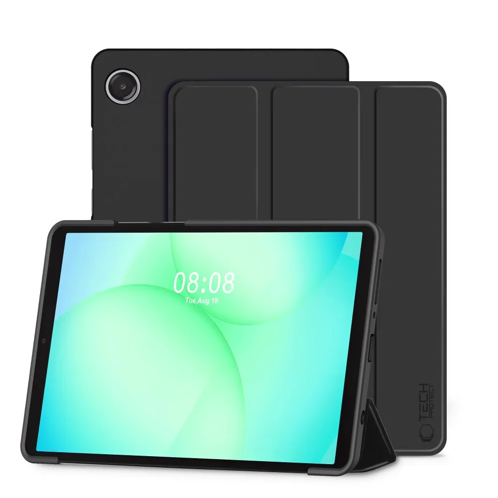 Samsung Galaxy Tab A9 maciņš melns TECH-PROTECT SMARTCASE