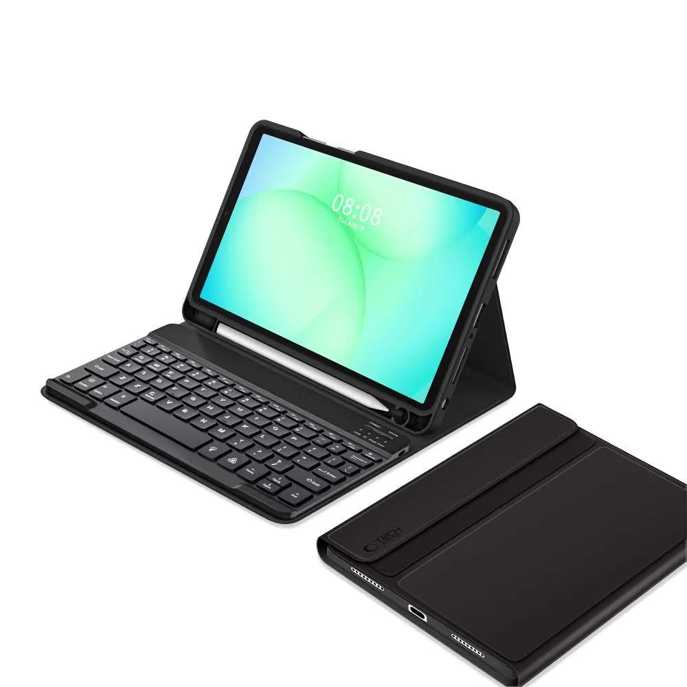 Samsung Galaxy Tab A9 Plus Planšetes vāciņš melns TECH-PROTECT SC PEN + KEYBOARD 11.0