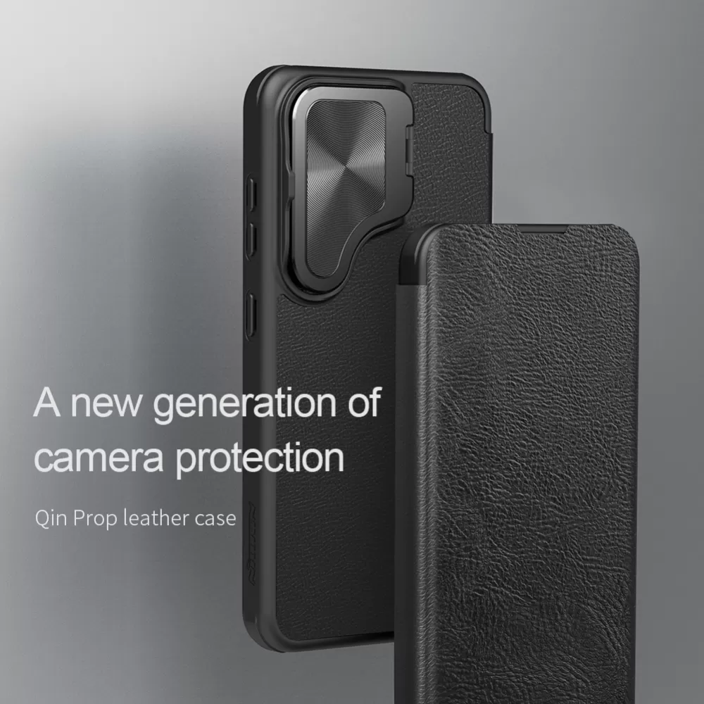 Samsung Galaxy S24 fodral brun NILLKIN QIN PROP LEATHER