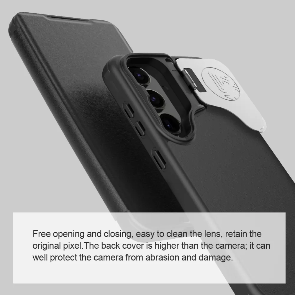 Samsung Galaxy S24 fodral brun NILLKIN QIN PROP LEATHER