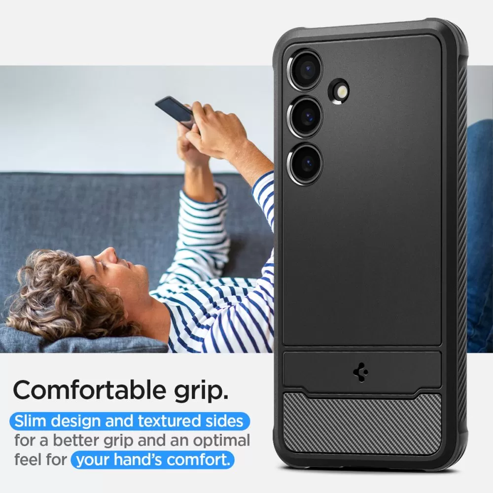 Samsung Galaxy S24 skal svart SPIGEN RUGGED ARMOR
