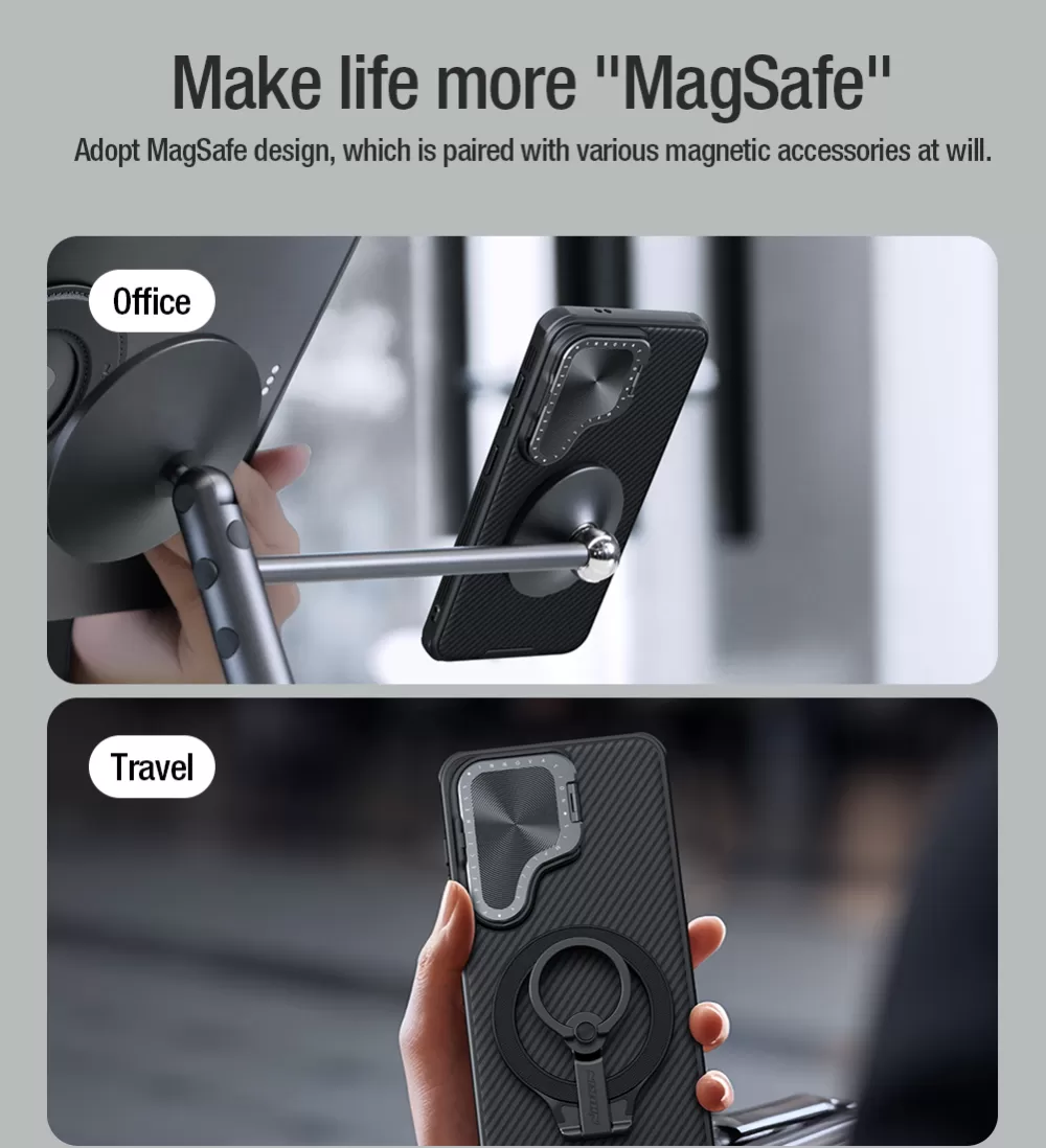 Samsung Galaxy S24 skal svart NILLKIN CAMSHIELD PROP MAGNETIC