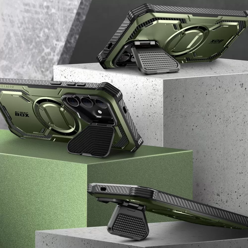 Samsung Galaxy S24 skal grön SUPCASE IBLSN ARMORBOX MAG MAGSAFE