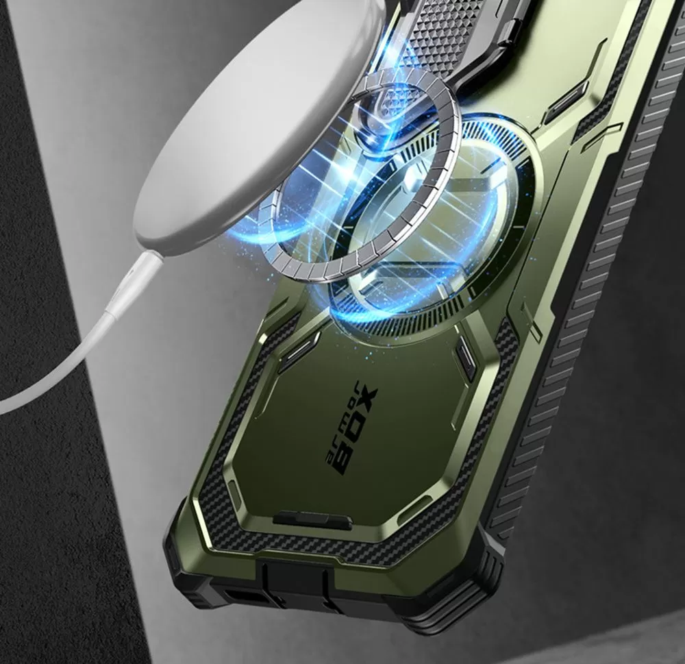 Samsung Galaxy S24 skal grön SUPCASE IBLSN ARMORBOX MAG MAGSAFE